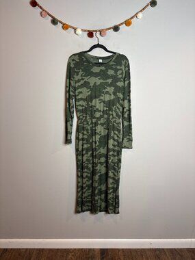 🔆 Old Navy long casual camouflage dress